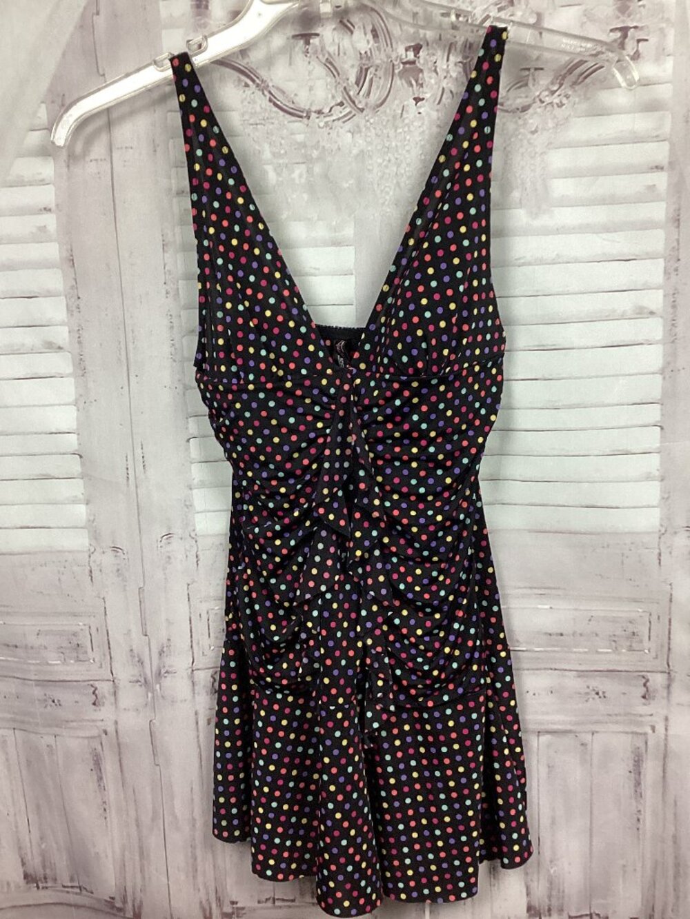 Sexy Little Things Polka Dot Victoria’s Secret Black Chemise Nightgown M